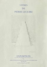 VÉRA PAGAVA Affiche Exposition Livres De Pierre Lecuire - Luxembourg 1987