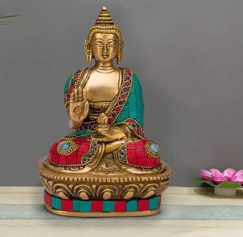 Statue bouddha laiton - de, en