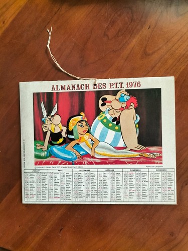 Calendrier almanach ptt - almanach, 1976