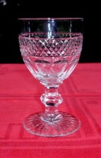 SAINT LOUIS TRIANON WINE GLASS WEINGLÄSER VERRE A VIN CRISTAL TAILLÉ 19ÉME B