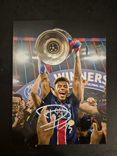 PSG FOOTBALL 20x15cm HAND SIGNED AUTOGRAFO DESIRE DOUE Autograph 