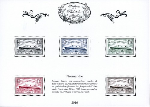 Timbre france trésors - france, de