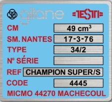 Autocollant Gitane Testi