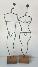 Sculpture fil fer métal homme femme Laurids Lonborg MADE IN DENMARK IKEA Vintage