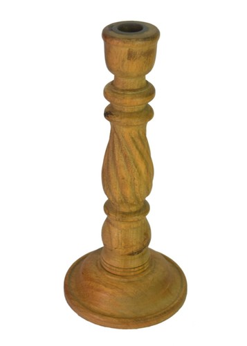 Porte cierge bois - porte-cierge, en