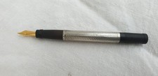 STYLO PLUME ANCIEN ERVERGOOD FUT EN ARGENT PLUME RETRACTABLE EPOQUE ART DECO