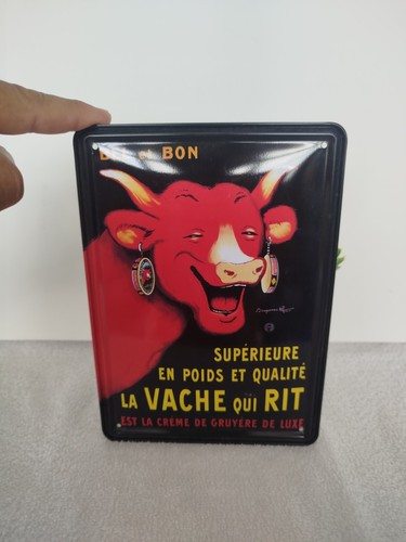 Plaque métal vache - métal,