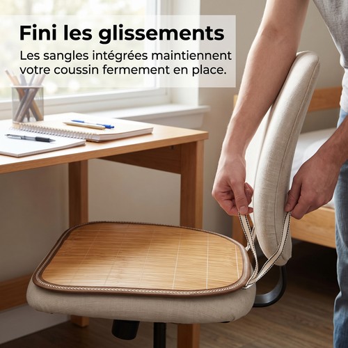 Coussin chaise bambou - en,
