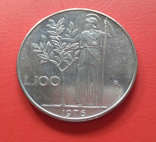 Monnaie italie 100 - monnaie, 1976