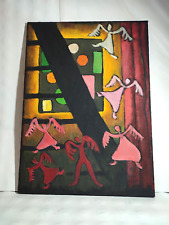 Toile Signée Jules Paressant / 20th France / Art Contemporain Peinture Tableau