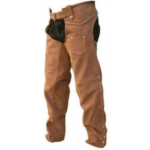 Brown leather braided - brown,