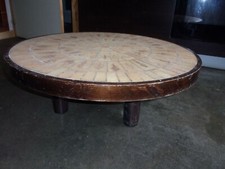 table basse  herbier carrelage 1960
