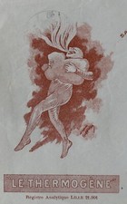 Traite facture 1931 LE THERMOGENE Lille illustrateur Cappiello 157