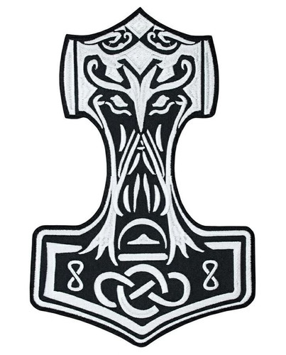 Thors hammer iron back - thors,