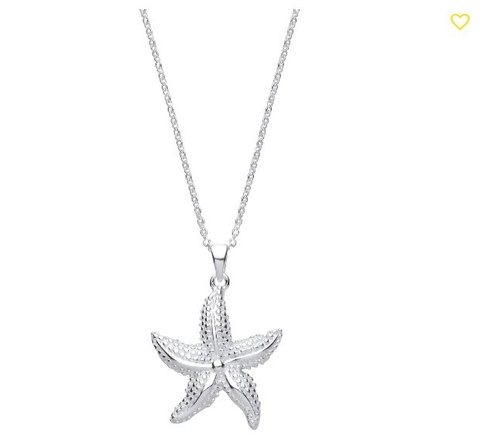 Collier étoile mer en - mer,