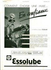 Publicité ancienne huile pour