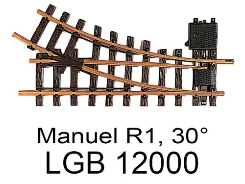 Lgb aiguillage manuel - manuel, à