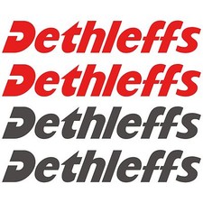 4 x Dethleffs 50cm x 8,2cm autocollant sticker camping car caravane caravan