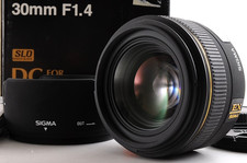 Objectif SIGMA 30mm F1.4 EX DC HSM pour monture Nikon F avec capot de boîte T...