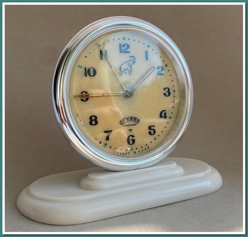 Slava alarm clock mechanical - alarm, clock,