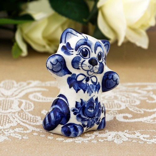 Figurine chat statuette - -,