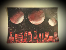 Spray Art - A4 Papier photo : Red City