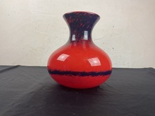 Vase en pâte de verre marmoréen signé MULLER Frères Lunéville