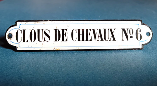 Ancienne plaque émaillée - ancienne,