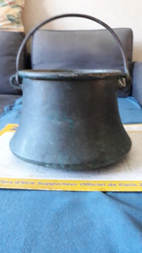 Ancien chaudron cuivre - chaudron,