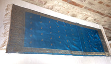 N28 Chemin de table en brocard lamé Inde table runner silk brocade 53x223cm