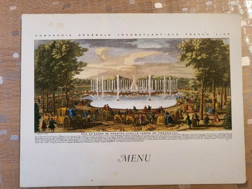 Menu paquebot colombie 1962 - menu, ss