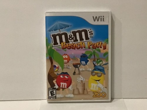Wii beach party with - m&m's,