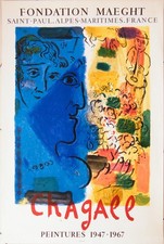 Marc CHAGALL Le Profil Bleu