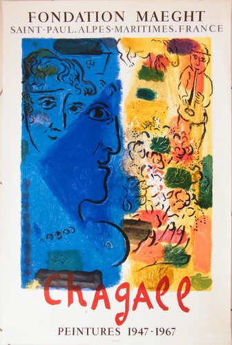 Marc chagall profil bleu - chagall,