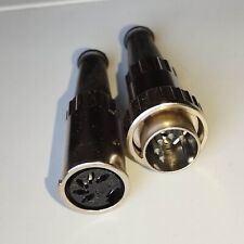 2 Prises Din 5 broches 180°  MALE/FEMELLE avec verrouillage          DepE10h43/7