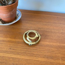 Ancien support d'abat-jour griffe en laiton à 3 vis LKAMP-7548