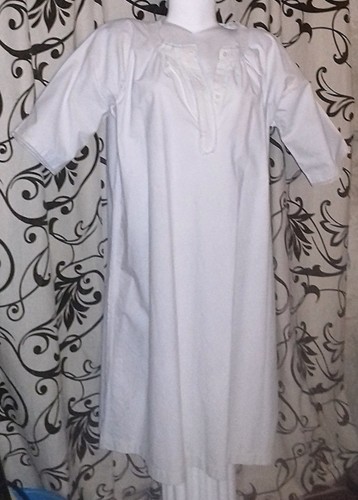 Chemise longue ancienne lin - en,