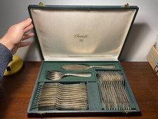 Ménagère à Poisson Christofle Modèle Atlas dans son Coffret (10-28/A160)