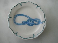 Fève 2001 ASSIETTE - LES NOEUDS - NOEUD DE CHAISE 3 cm de Ø