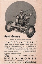 Moto Mower Lawn Mowers Ad