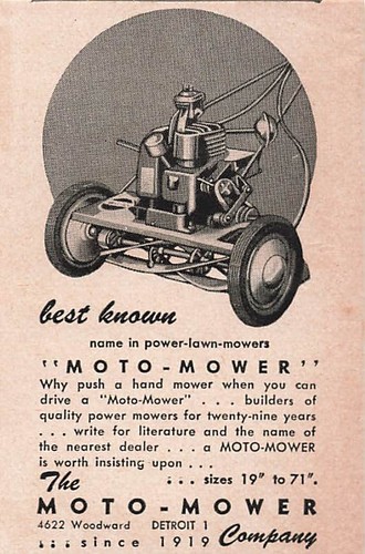 Moto mower lawn - moto, ad
