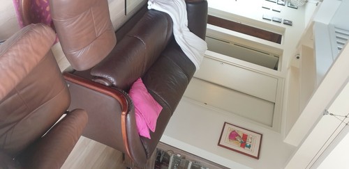 Canape cuir marron stressless - canape,