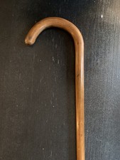 Ancienne Canne En Bois Manche