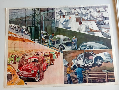 Affiche scolaire renault cv - affiche,