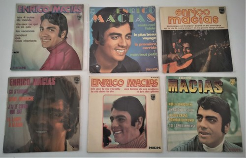 Enrico macias lot 6 disques - ,