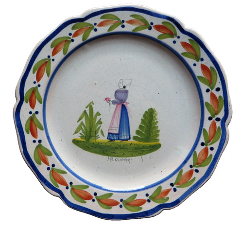 Assiette faïence de - en,