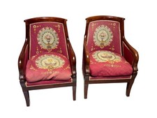 Paire de fauteuils bergère, signature "Jacob" apocryphe