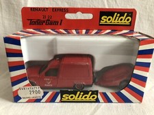 Solido: voiture, car, Renault Express et moto pompe, pompiers Paris. 1/43. 2