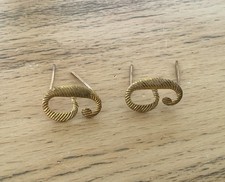 LOT DE DEUX CHIFFRES MÉTALLIQUE « 6 ou 9 » POUR PATTES DE COL TISSU WW1/2 OCCAS