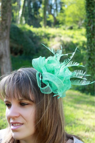 Chapeau fleur bibi peigne - chapeau,